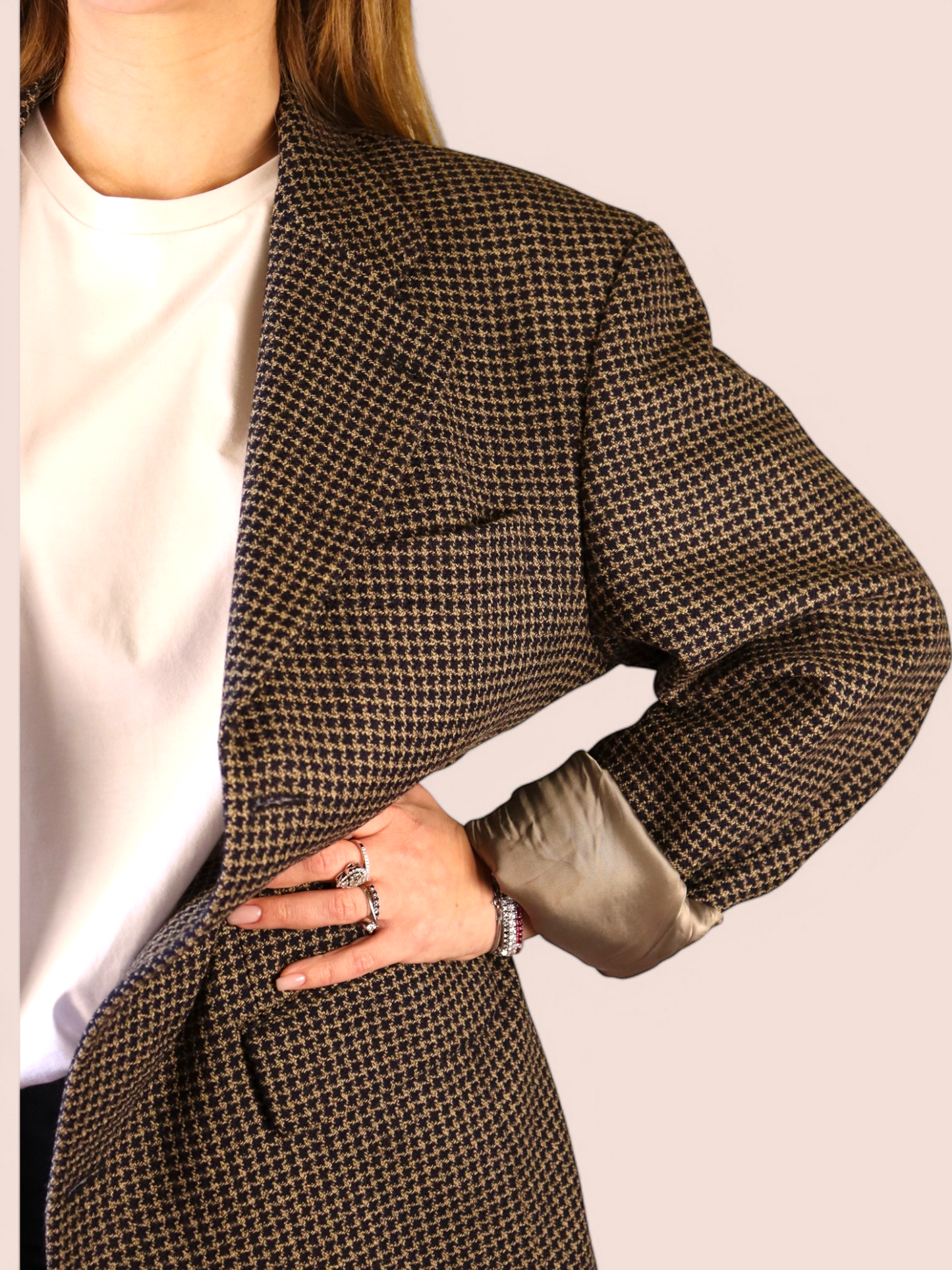 Blazer Principe di Galles Masculine | Vintage