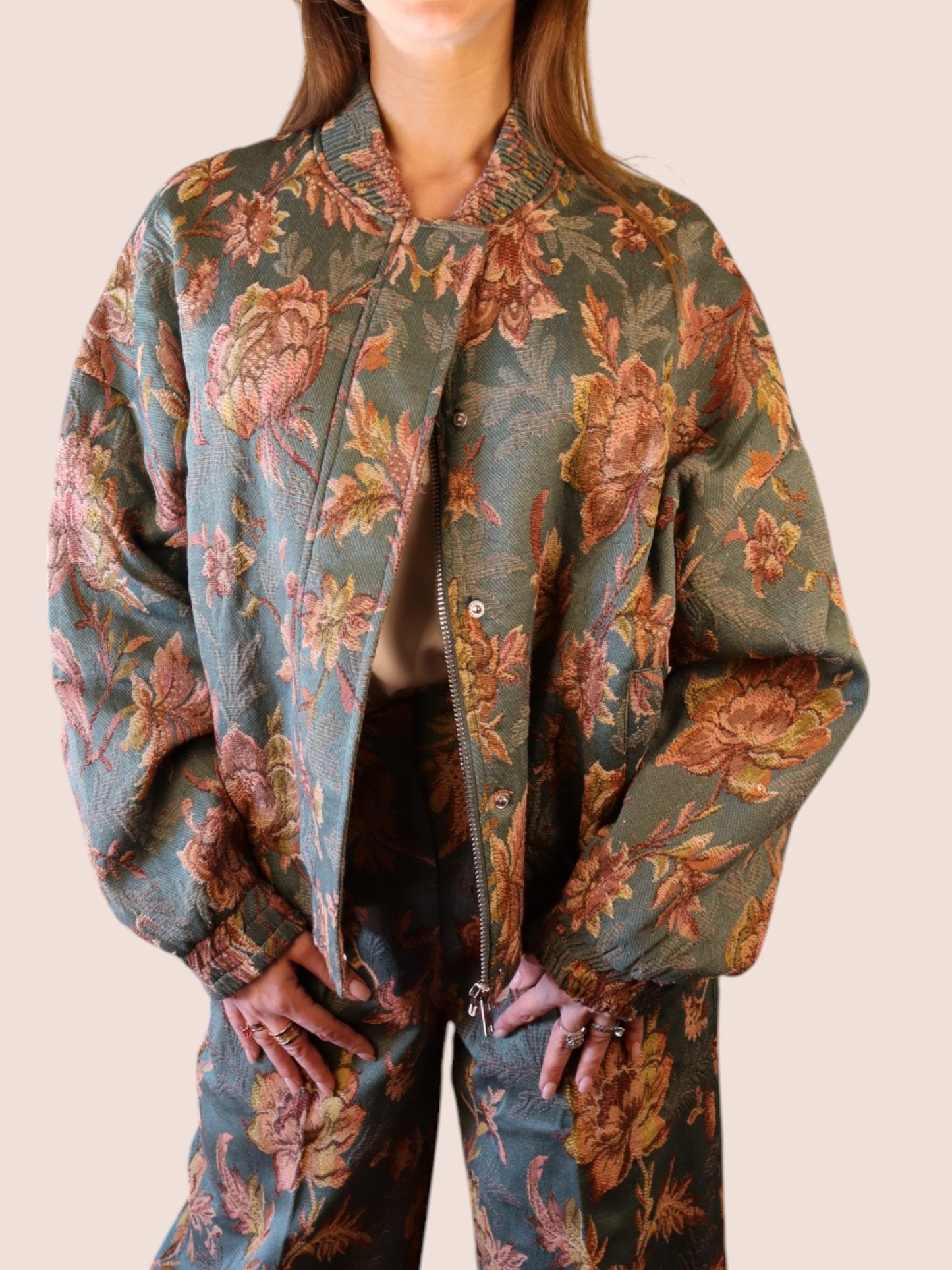 Bomber Jacquard Floreale