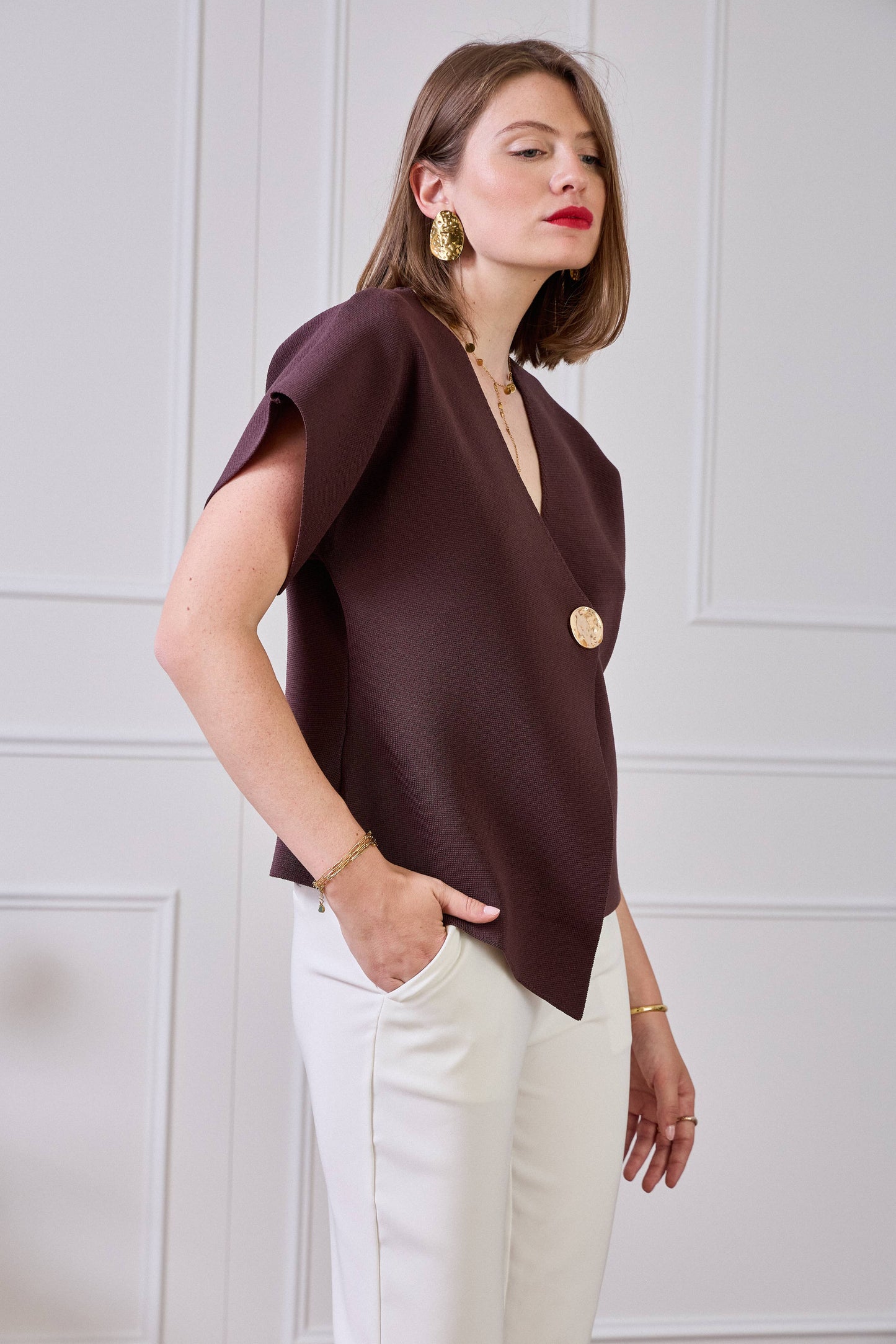 Gilet Élégance Terre
