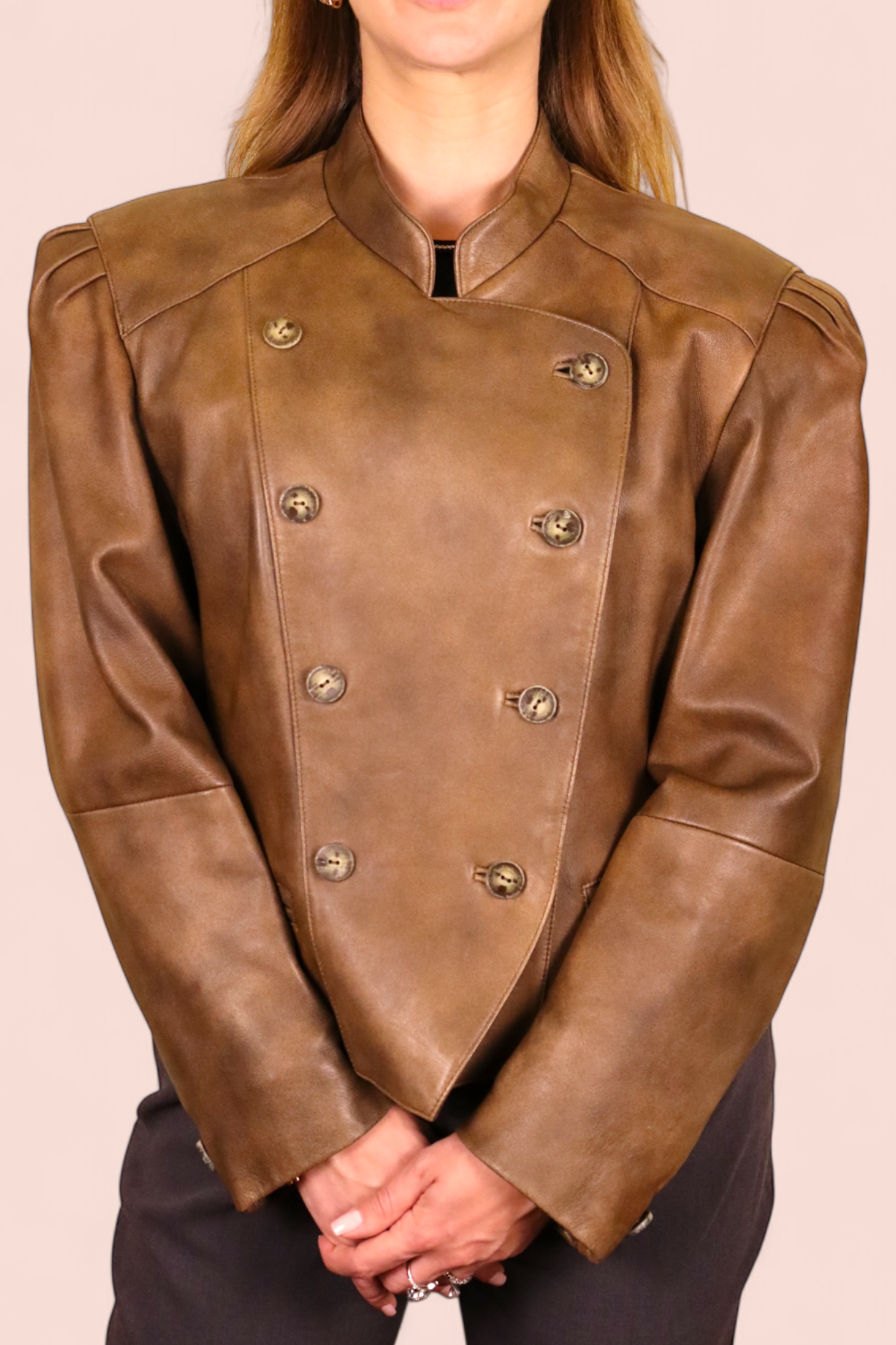 Giacca in Pelle Doppiopetto | Vintage