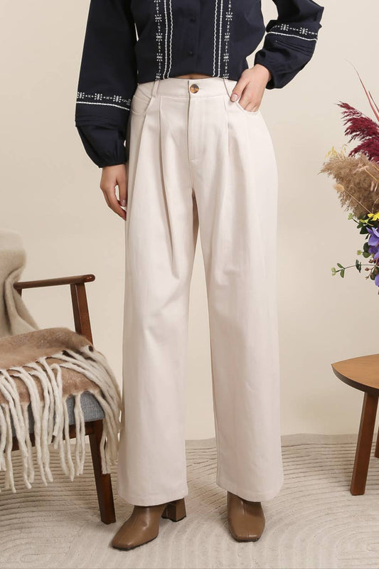 Pantaloni a Gamba Larga e Pinces