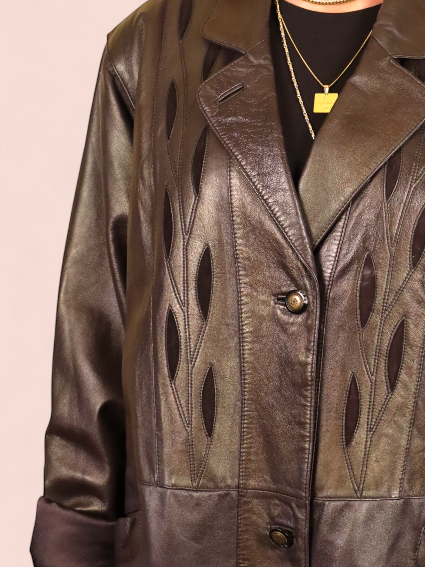Giacca lunga in Pelle | Vintage