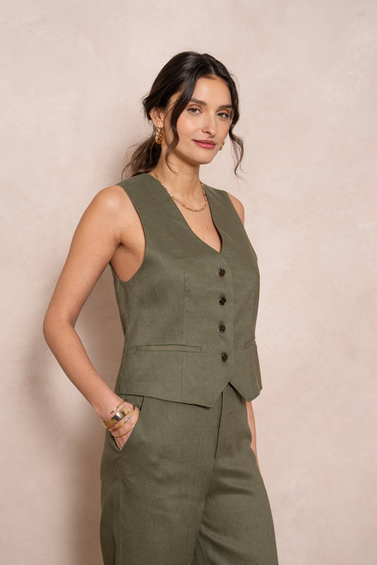 Gilet Sartoriale in Lino