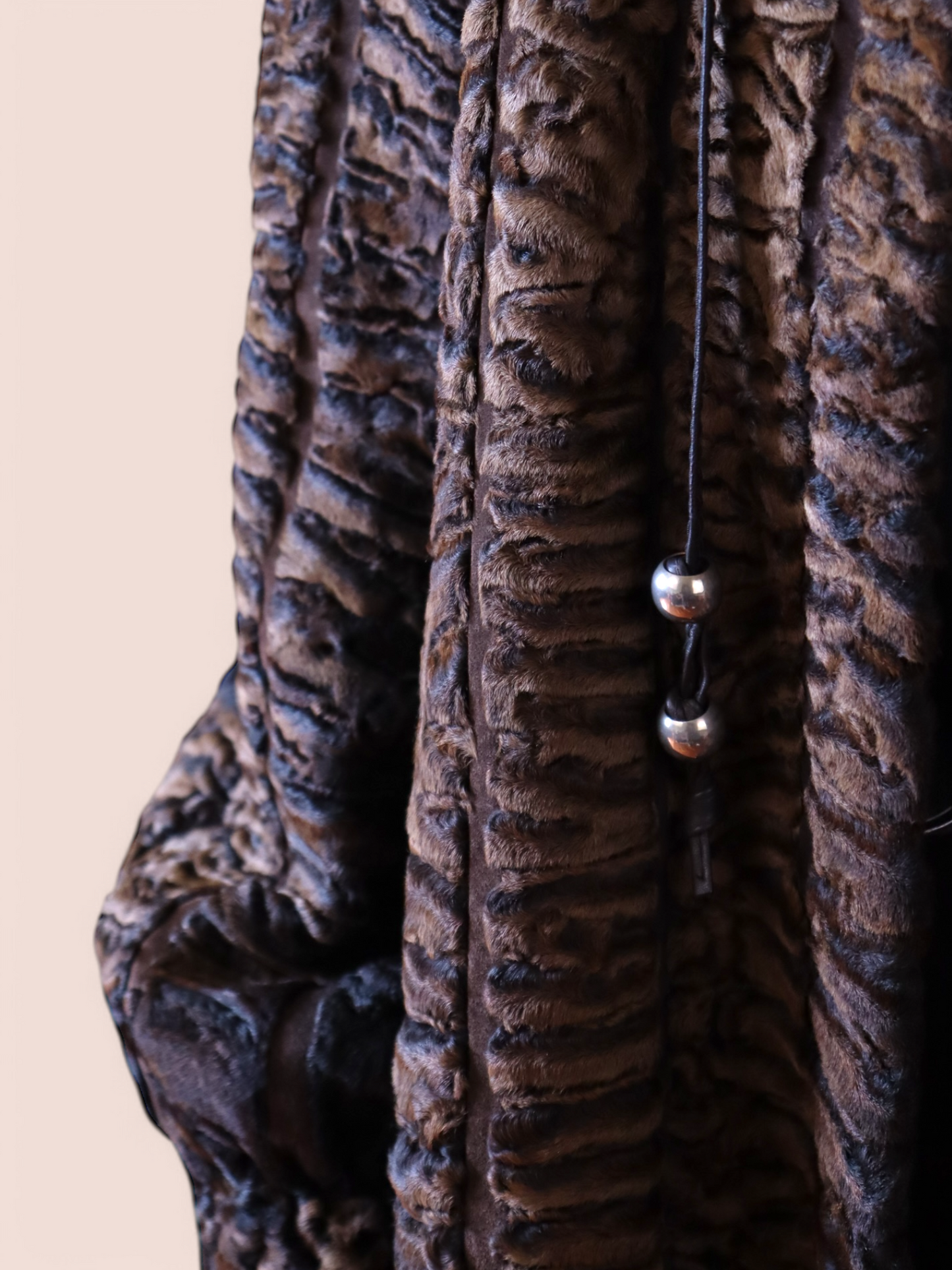 Cappotto in Astrakan Marrone | Vintage