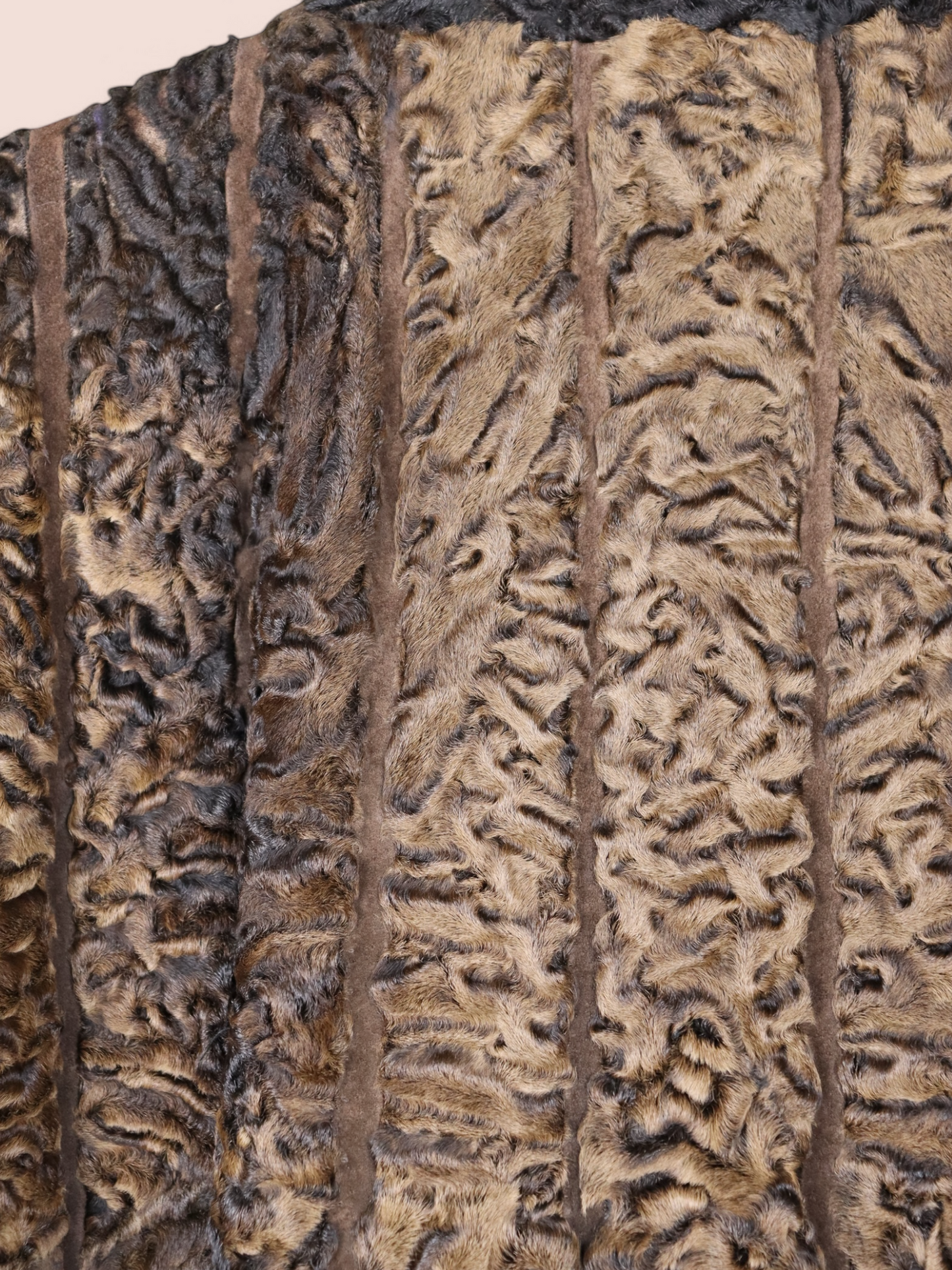 Cappotto in Astrakan Marrone | Vintage
