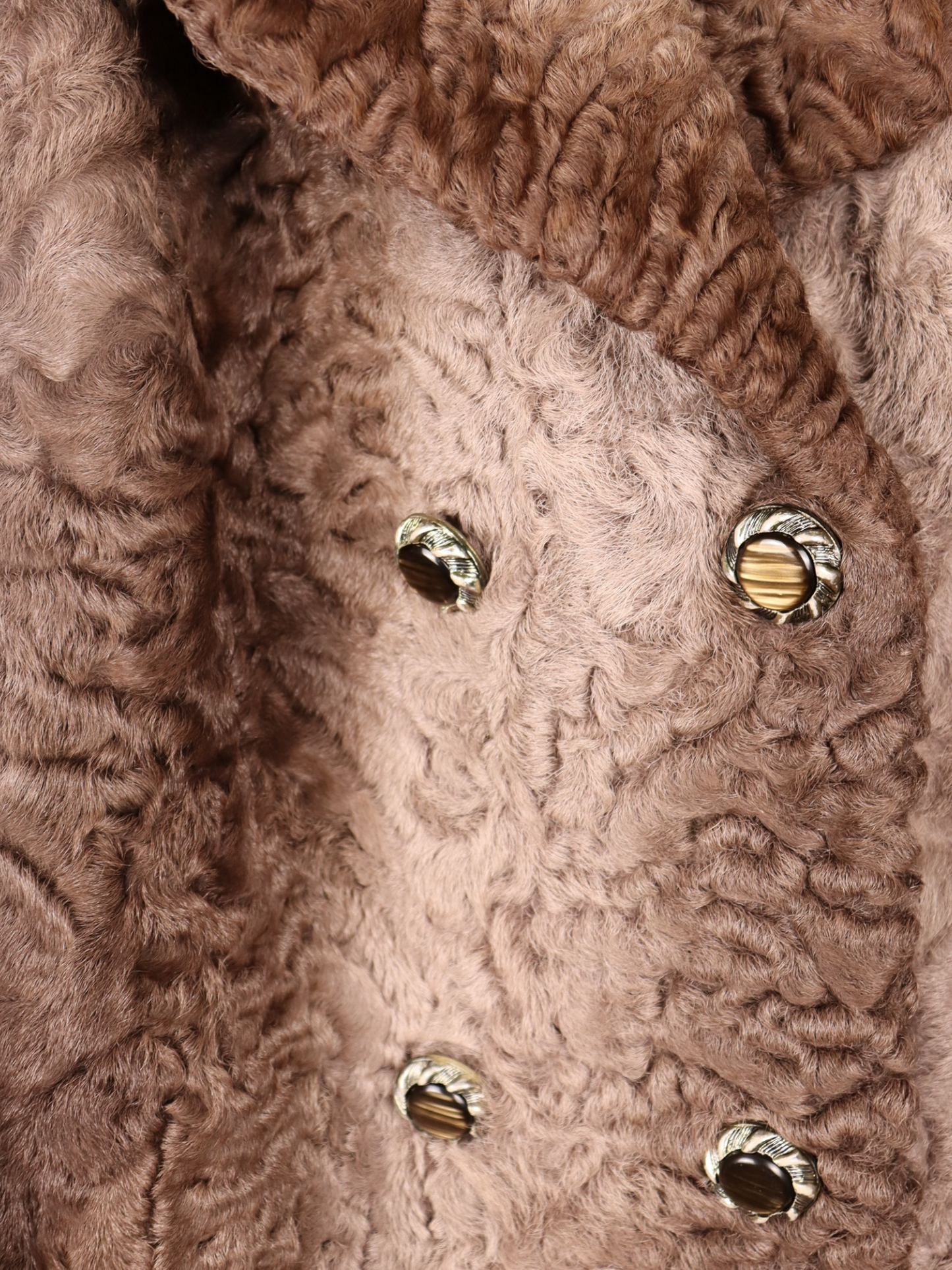 Cappotto in Astrakan Beige | Vintage