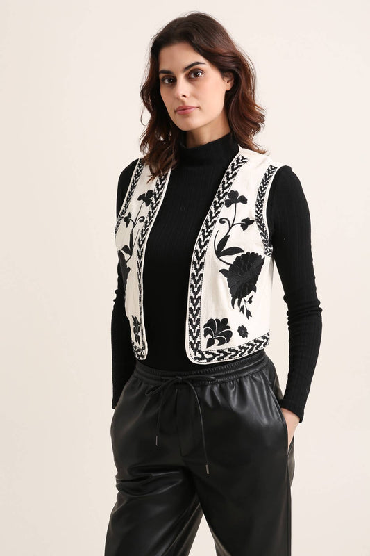Gilet Ricamato